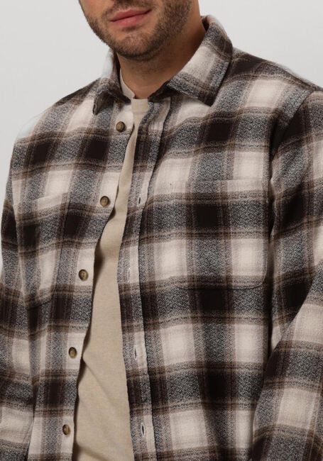 Bruine SELECTED HOMME Overshirt SLHREGOWEN-GRINDLE CHECK SHIRT LS - large