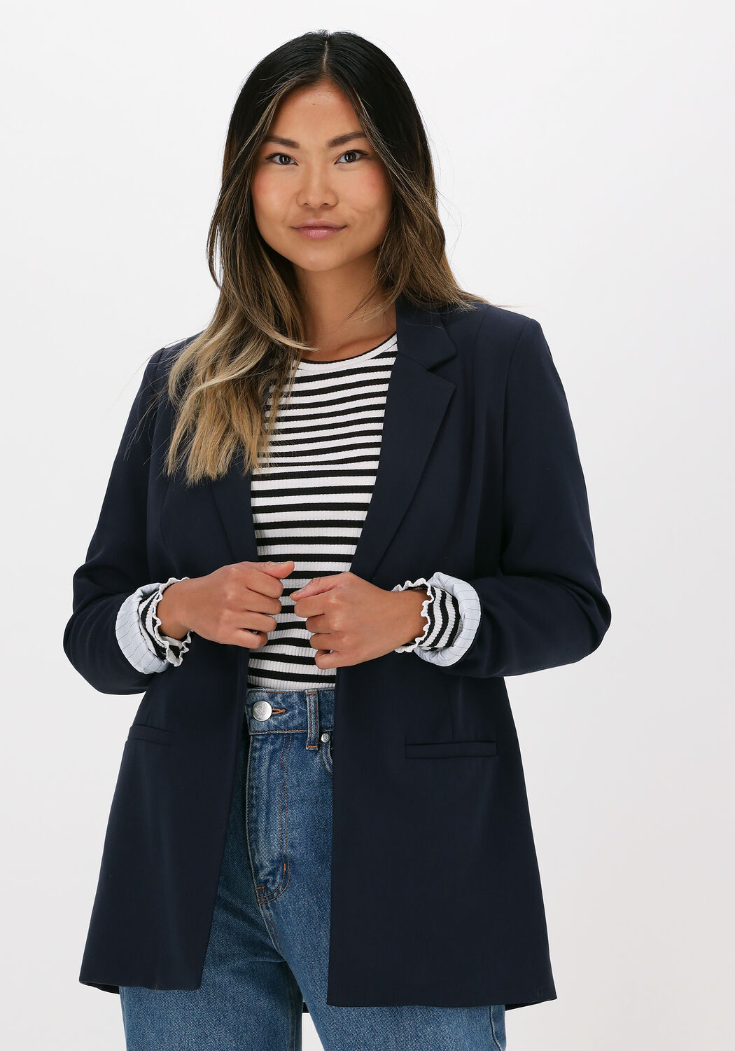 Blauwe dames on sale blazer