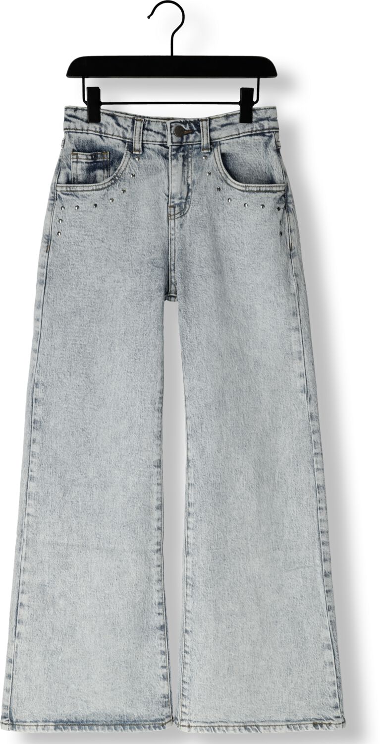 Retour Jeans high waist wide leg jeans Gigi bleached blue denim Blauw Meisjes Stretchdenim 122