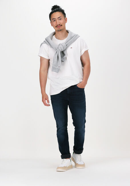 Witte TOMMY JEANS T-shirt TJM CLASSIC JERSEY C NECK - large
