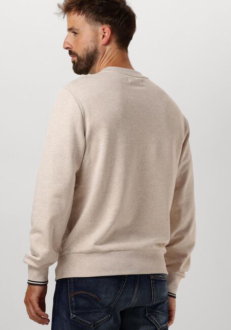 Beige FRED PERRY Trui CREW NECK SWEATSHIRT - large