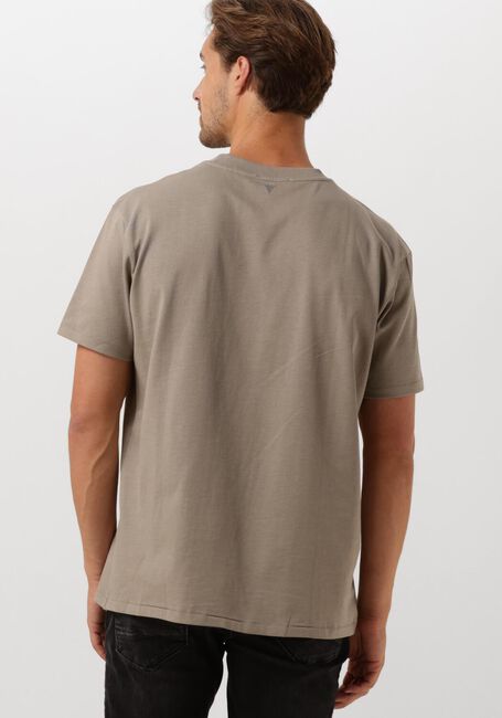 Taupe PURE PATH T-shirt LOOSE FIT T-SHIRTS CREWNECK SS106 - large