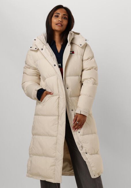 Beige TOMMY JEANS Gewatteerde jas TJW ALASKA LONG PUFFER - large