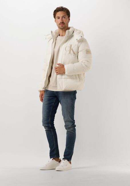 Witte CALVIN KLEIN Gewatteerde jas ESSENTIALS NON DOWN JACKET - large