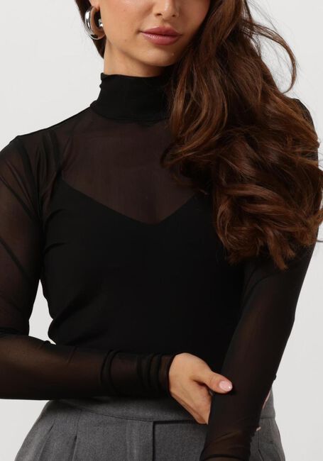 Zwarte CC HEART Longsleeves EVE MESH TURTLENECK - large