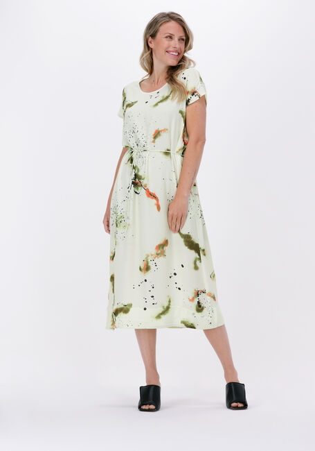 Groene MOS MOSH Midi jurk SEMA BLURY TWILL DRESS - large