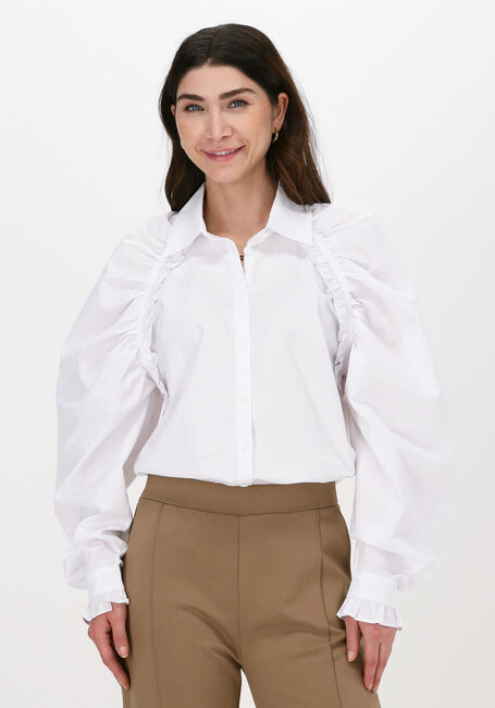 Witte HUNKON Blouse 410 DEMI SHIRT - large