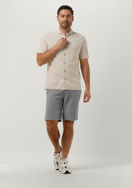 Beige ANERKJENDT Casual overhemd AKLEON S/S COT/LINEN SHIRT - large