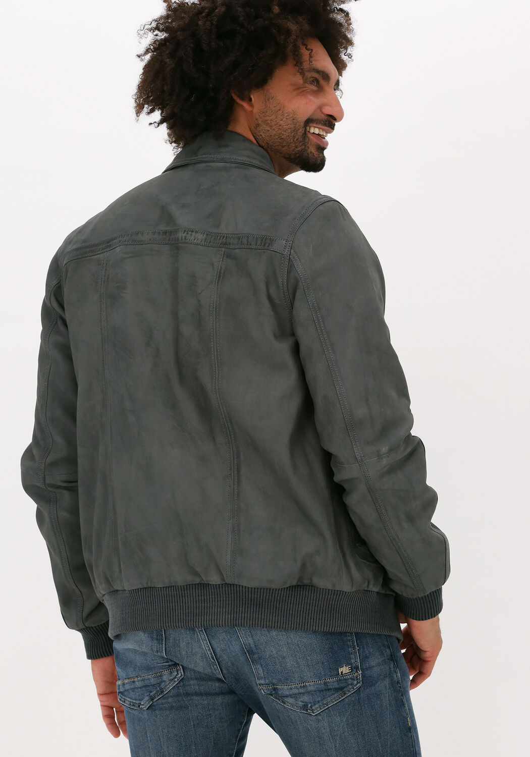 tanned bomber jacket