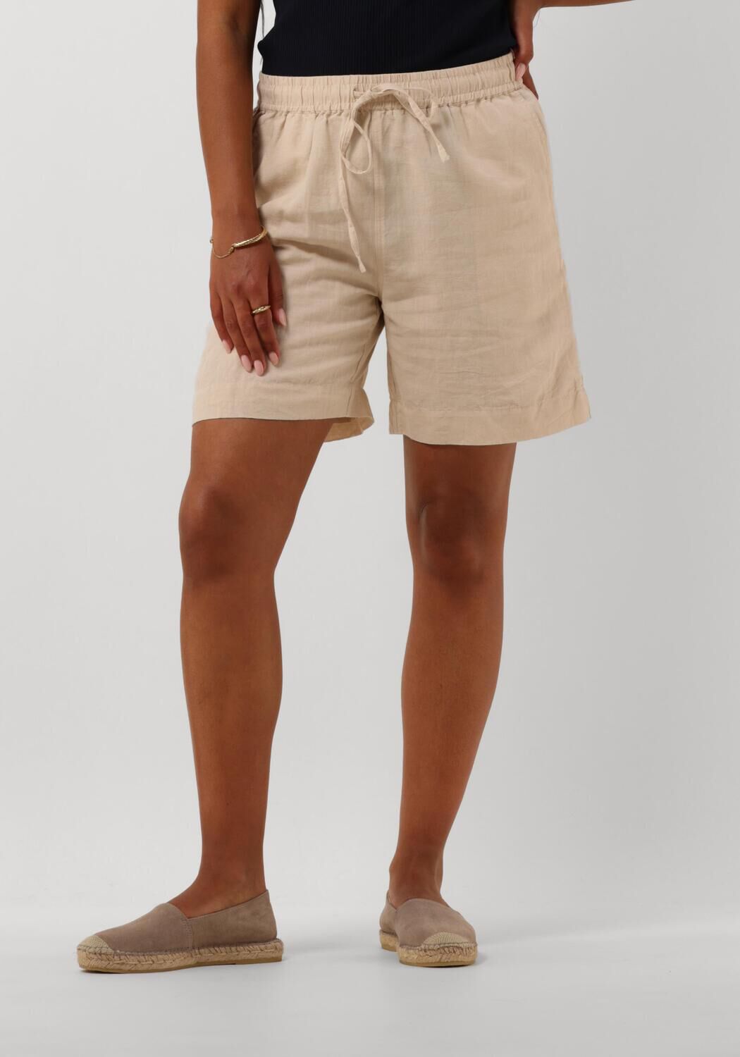 NEO NOIR Linnen Shorts voor Zomerse Dagen Beige Dames