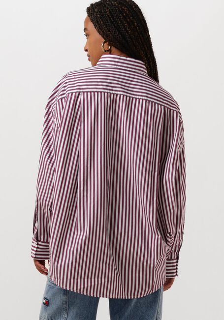 Rode TOMMY JEANS Blouse TJW OVS PINSTRIPE SH - large