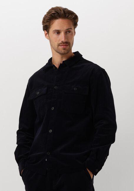 Blauwe ANERKJENDT Overshirt AKOSCAR CORD OVERSHIRT - large