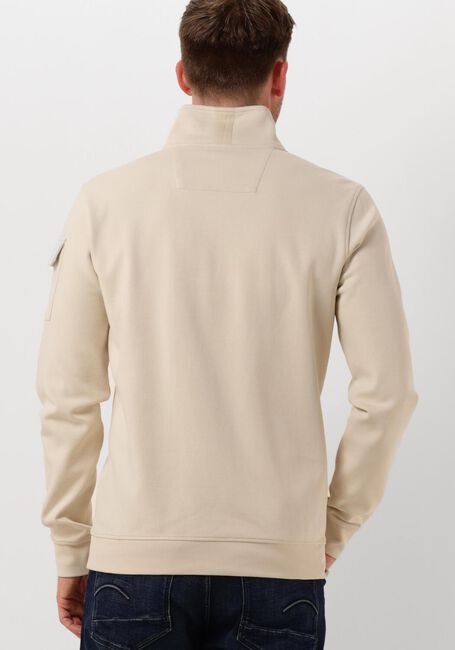 Beige PME LEGEND Trui HALF ZIP COLLAR INTERLOCK JERSEY - large