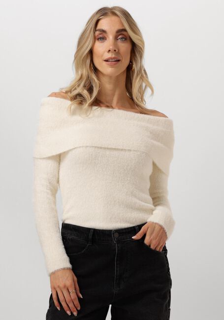 Witte CATWALK JUNKIE Trui OFF SHOULDER LONG SLEEVE KNIT - large