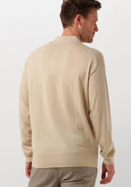 Beige SCOTCH & SODA Sweater DROPPED SHOULDER MOCK NECK - large