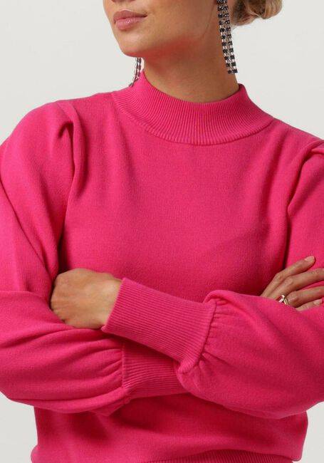 Fuchsia Y.A.S. Trui YASFONNY LS KNIT PULLOVER - large