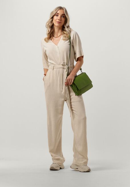 Zand SELECTED FEMME Jumpsuit SLFVIVA 2/4 LONG LINEN JUMPSUIT - large