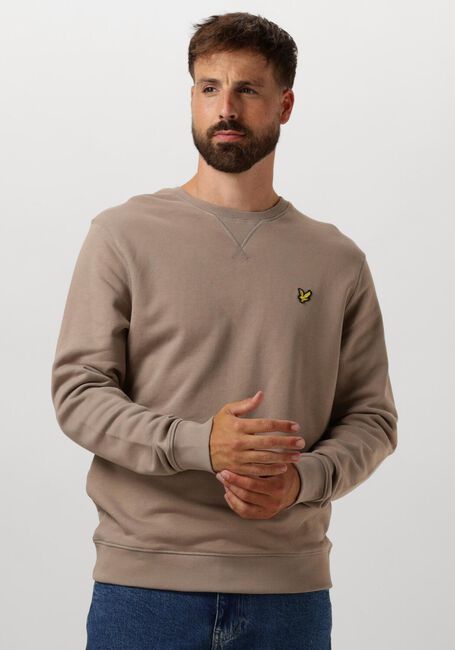 Taupe LYLE & SCOTT Trui CREW NECK - large