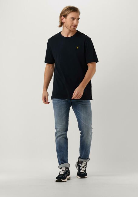 Donkerblauwe LYLE & SCOTT T-shirt SLUB T-SHIRT - large