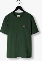 Donkergroene TOMMY JEANS T-shirt TJM CLSC TOMMY XS BADGE TEE