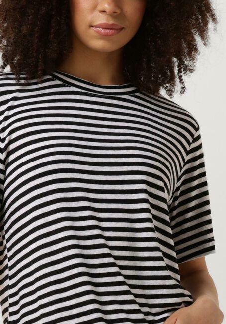 Zwarte MY ESSENTIAL WARDROBE T-shirt LISAMW STRIPED TEE - large