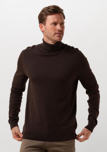 Bruine SELECTED HOMME Coltrui SLHBERG ROLL NECK NOOS - large