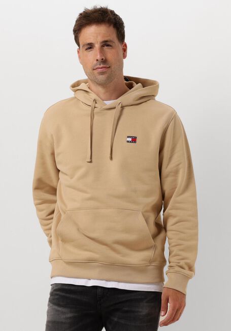 Beige TOMMY JEANS Sweater TJM REG BADGE HOODIE - large