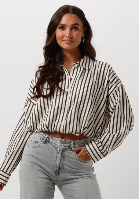 Ecru CATWALK JUNKIE Blouse CROPPED BUTTON UP BLOUSE - large