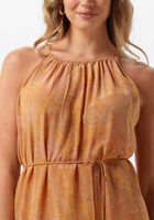 Beige SISSEL EDELBO Midi jurk MERIDA SILK STRAP DRESS