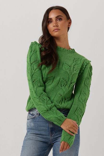 Groene Y.A.S. Trui LS KNIT PULLOVER |