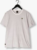 Ecru PME LEGEND T-shirt SHORT SLEEVE R-NECK YARN DYED STRIPE JERSEY