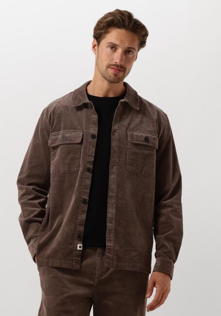 Bruine ANERKJENDT Overshirt AKOSCAR CORD OVERSHIRT - large