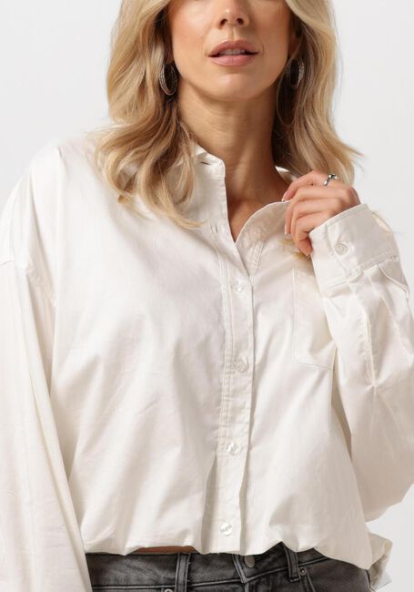 Witte CATWALK JUNKIE Blouse CROPPED BUTTON UP BLOUSE - large