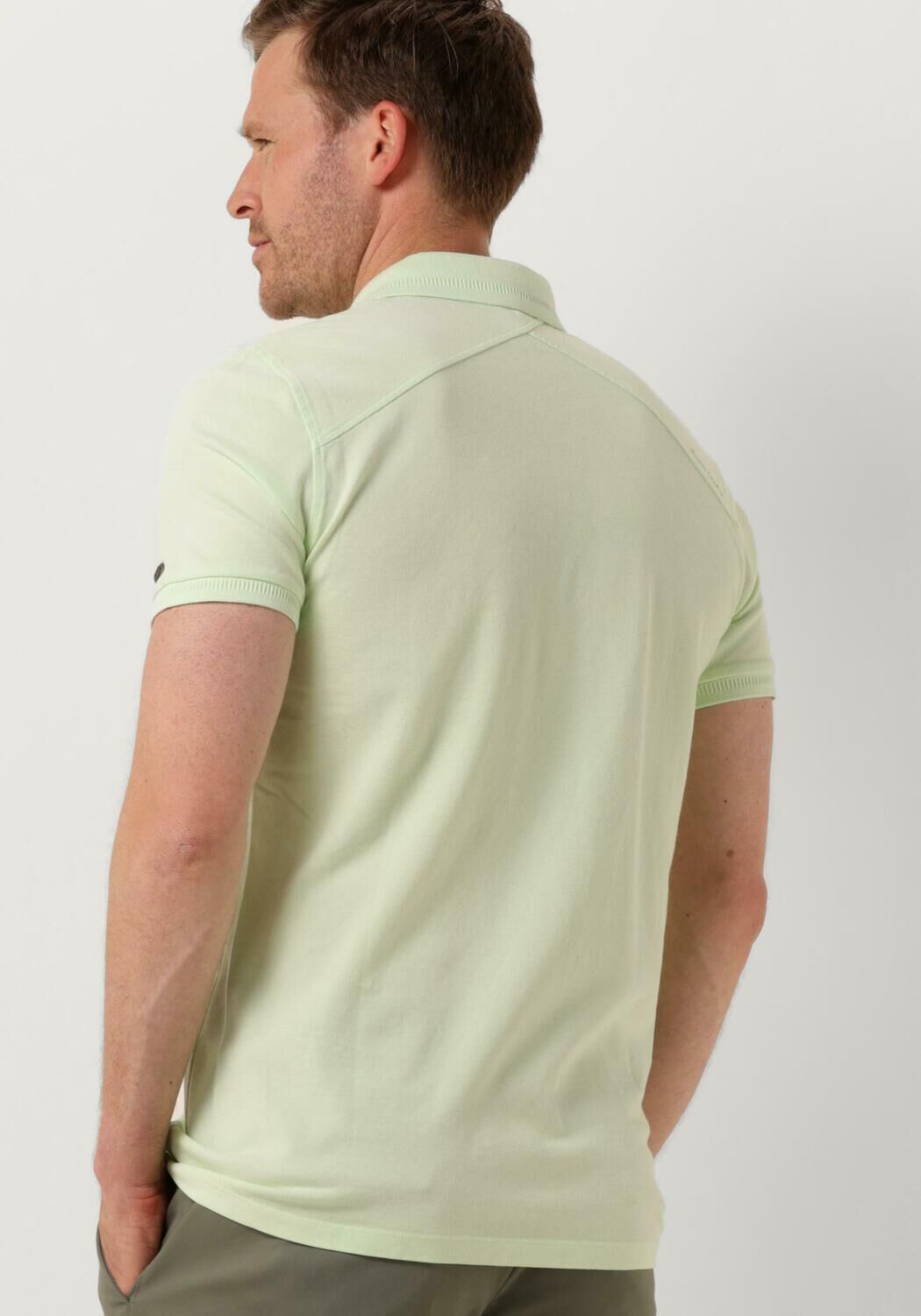 CAST IRON Heren Polo's & T-shirts Short Sleeve Polo Pique Garment Dyed Groen
