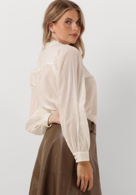 Witte RUBY TUESDAY Blouse IREM BLOUSE WITH SMALL PLEATS + BUTTONS PLACKET - large