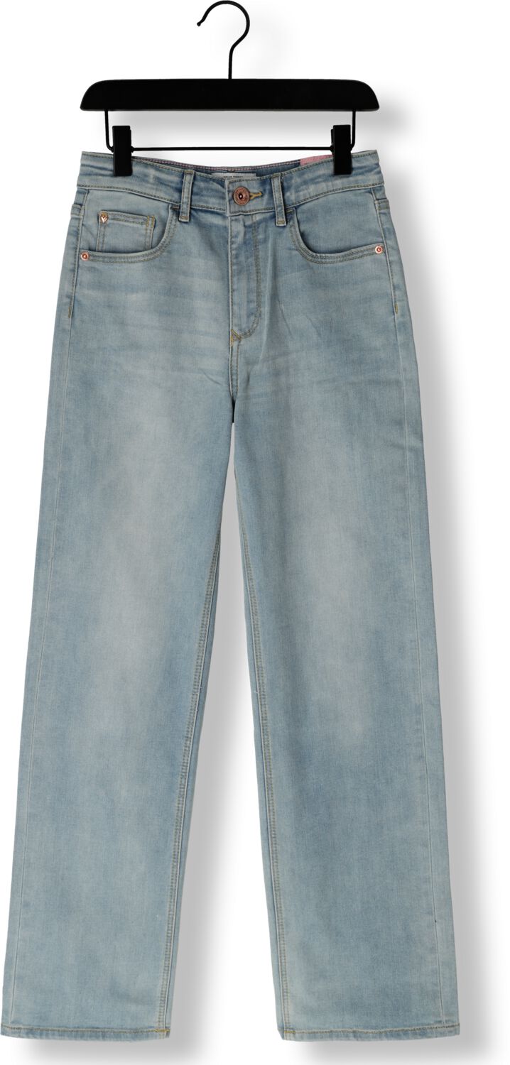 VINGINO high waist loose fit jeans GIULIA light vintage Blauw Meisjes Denim 122