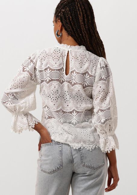 Witte NEO NOIR Blouse ADELA BIG EMBROIDERY BLOUSE - large