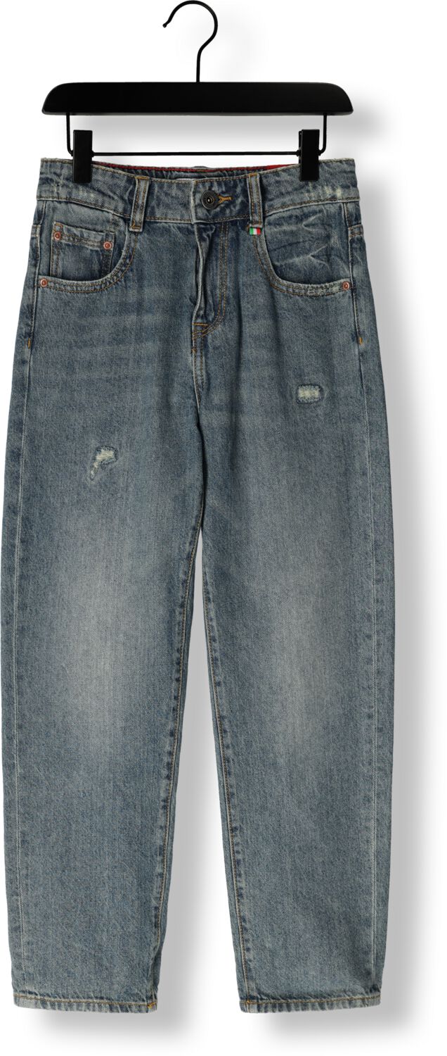 VINGINO loose fit jeans Castiano tinted mid blue Blauw Jongens Denim Effen 176