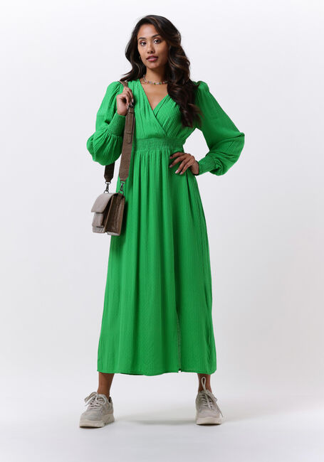 Groene Y.A.S. Maxi jurk YASDREA LONG DRESS | Omoda