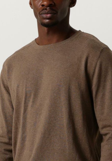 Bruine SELECTED HOMME Trui SLHBERG CREW NECK NOOS - large