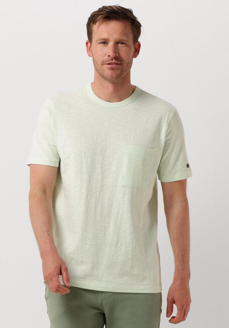 Groene CAST IRON T-shirt SHORT SLEEVE R-NECK REGULAR FIT COTTON SLUB - large