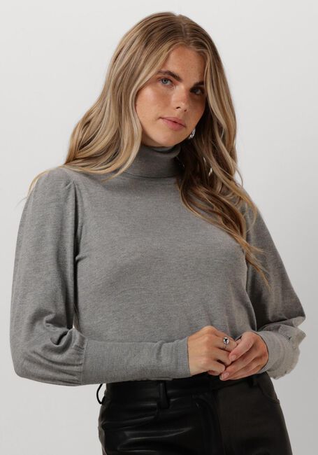 Grijze NOTRE-V Coltrui BASIC KNIT BLOUSE - large