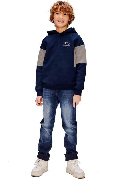 Donkerblauwe RETOUR Sweater RICK - large