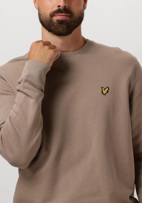 Taupe LYLE & SCOTT Trui CREW NECK - large