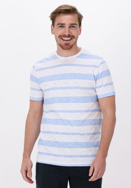 Overeenkomend ingesteld klauw Blauw/wit gestreepte GENTI T-shirt J5029-1222 | Omoda