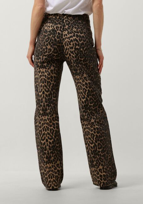 Bruine NEO NOIR Lange broeken SIMONA LEOPARD PANTS - large