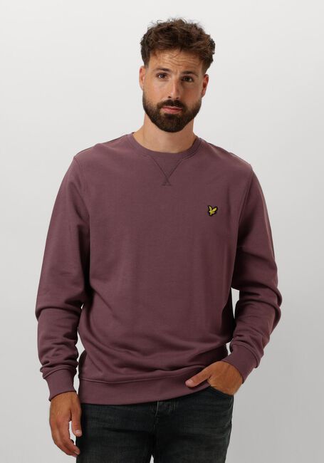 Paarse LYLE & SCOTT Trui CREW NECK - large