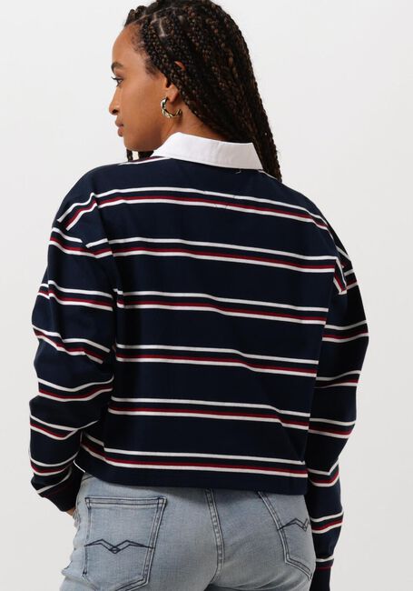 Blauwe TOMMY JEANS Polo TJW LETTERMAN STRIPE - large