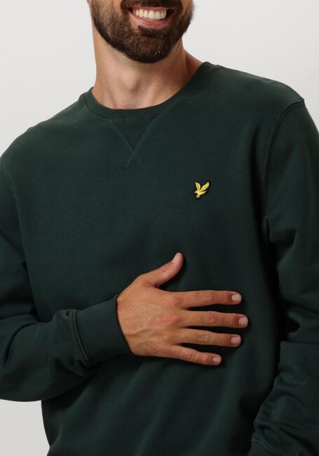 Groene LYLE & SCOTT Trui CREW NECK - large