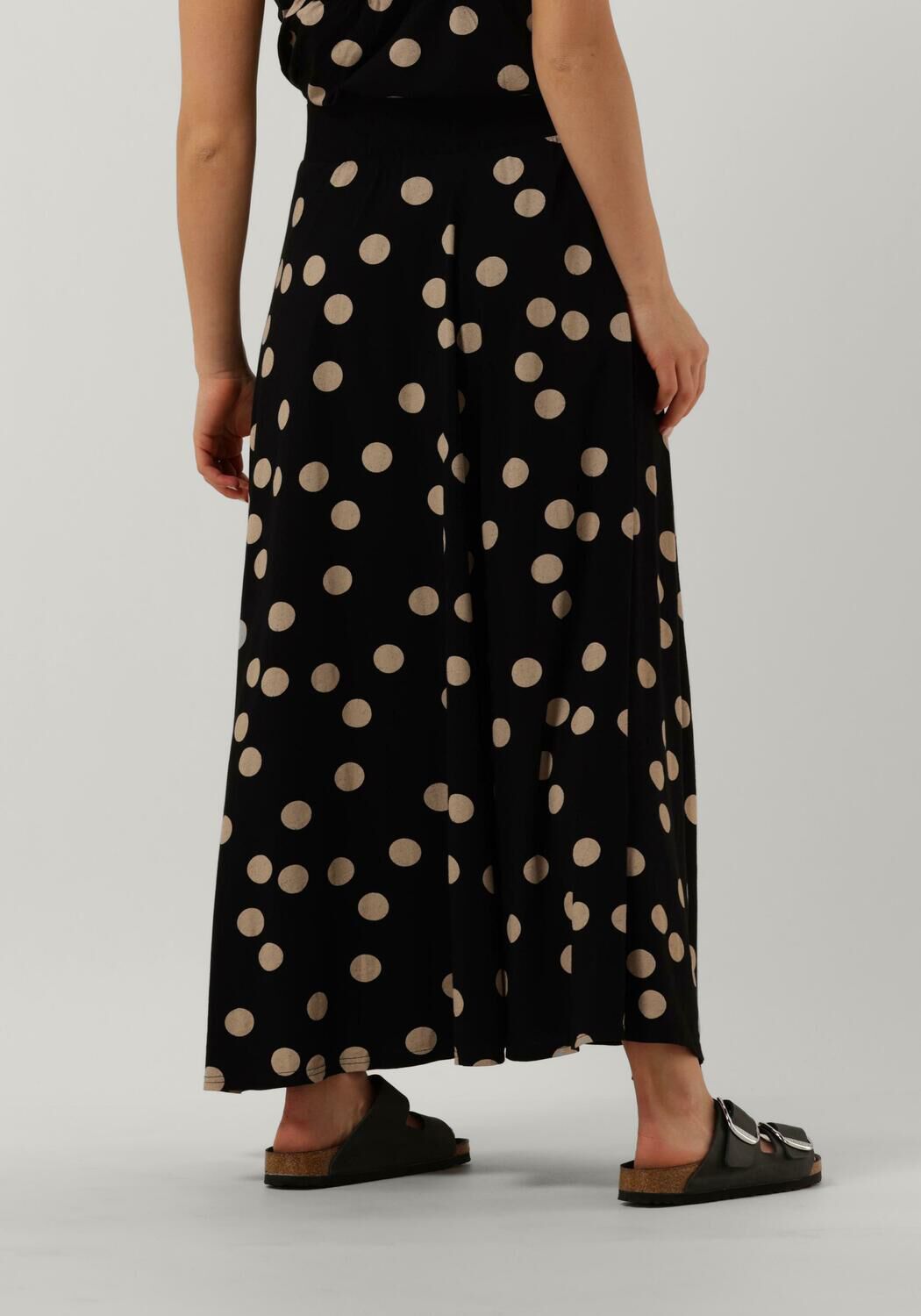 Zwarte 10DAYS Midirok SKIRT POLKA DOT Omoda